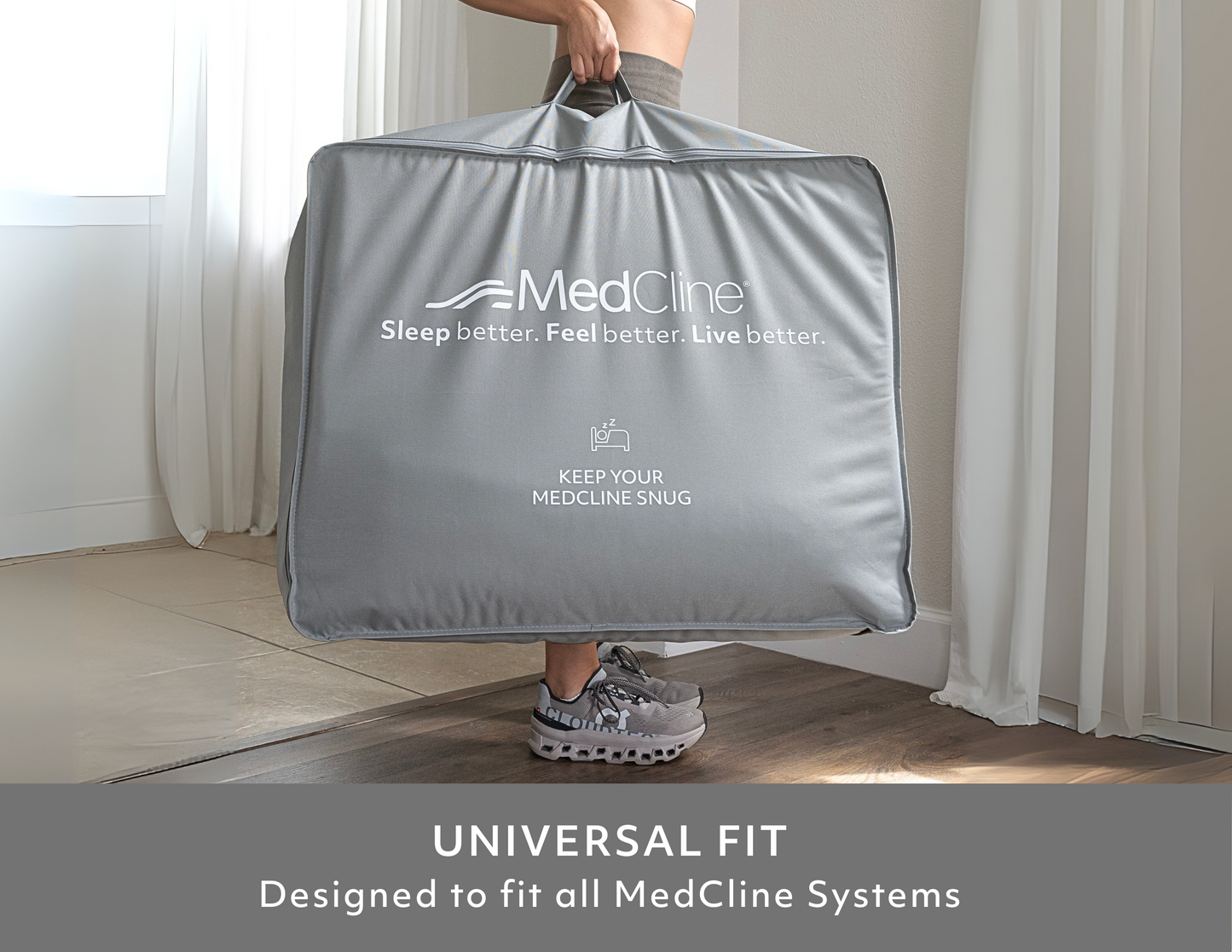The MedCline System Storage Bag has an universal fit. Designed to fit al Medcline Systems.