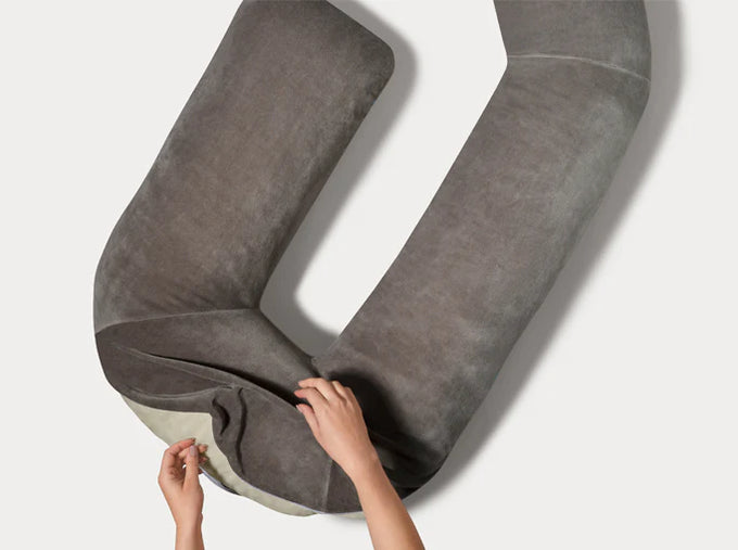 Therapeutic Body Pillow Case - Dove Gray