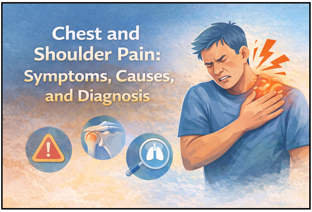 Chest and Shoulder Pain: Symptoms, Causes, and Diagnosis