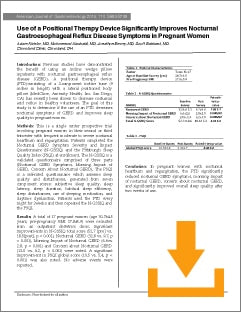 Screenshot, with a download icon, of a document about improving Nocturnal Gastroesophageal Reflux