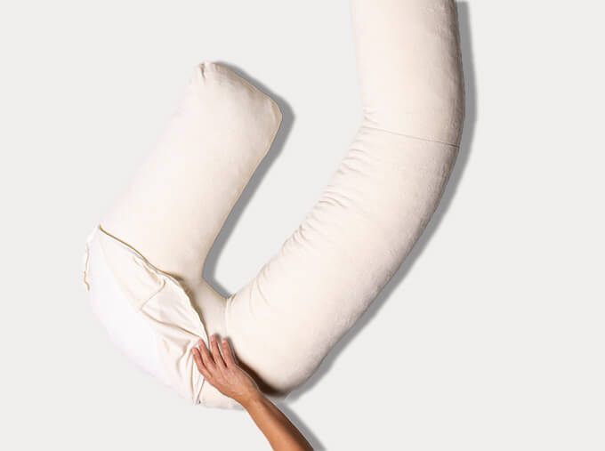 Extra Case for Therapeutic Body Pillow - Warm Ivory