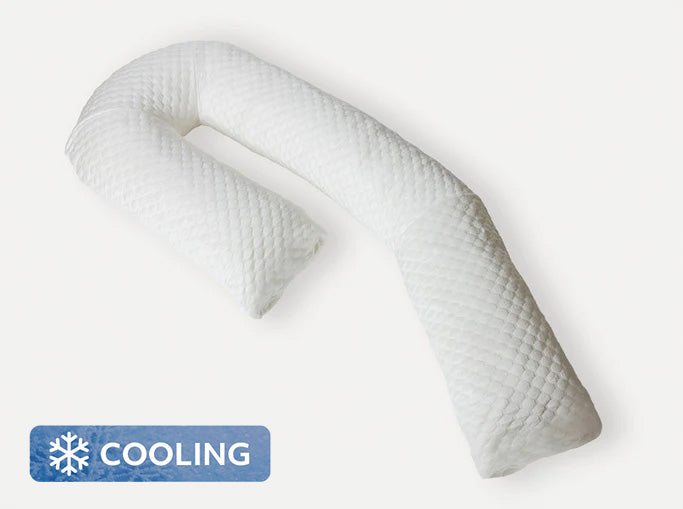 Cooling Body Pillow Case - Pure White