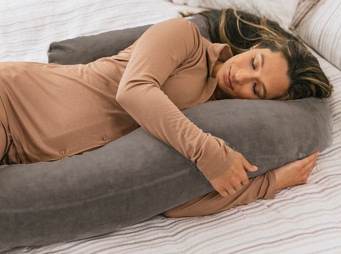 Extra Case for Therapeutic Body Pillow - Dove Gray
