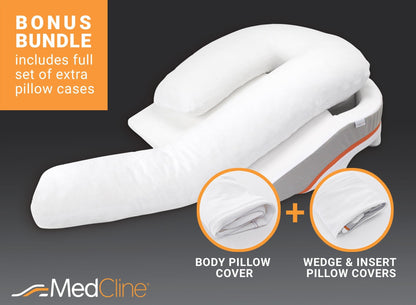 MedCline Acid Reflux Relief System + Extra Cases Bundle